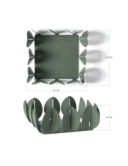 Portatovaglioli Orizzontale Ficus Verde Salvia