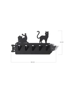 Porta Chiavi da Parete Silvestro & Matisse Nero 2