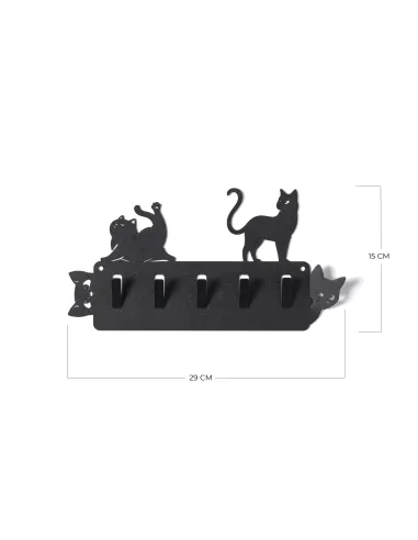 Porta Chiavi da Parete Silvestro & Matisse Nero