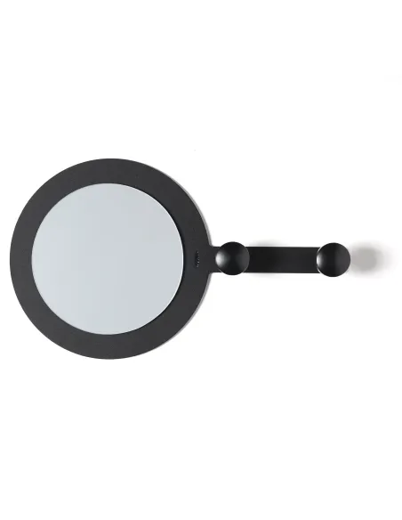 Specchio Moderno da Parete Riflesso & Appeso Nero