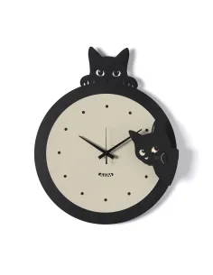 Orologio da Parete Silvestro Nero e Crema