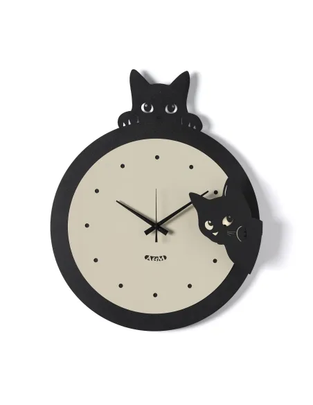 Orologio da Parete Silvestro Nero e Crema