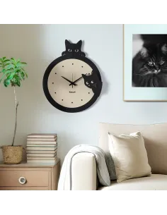 Orologio da Parete Silvestro Nero e Crema 2