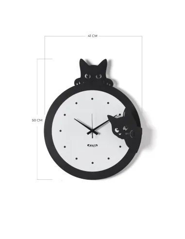 Orologio da Parete Silvestro Nero e Crema