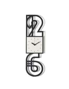 Orologio da Parete Neville Nero e Avorio