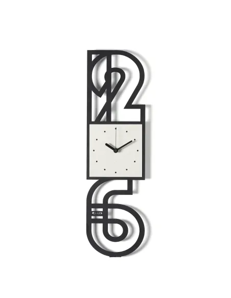 Orologio da Parete Neville Nero e Avorio