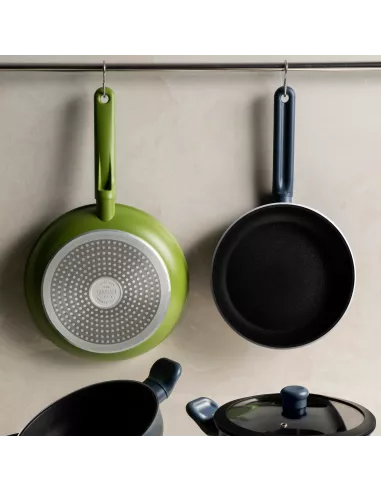 Pentola con Coperchio in Vetro Cm 22 Cook&Color Navy Blue