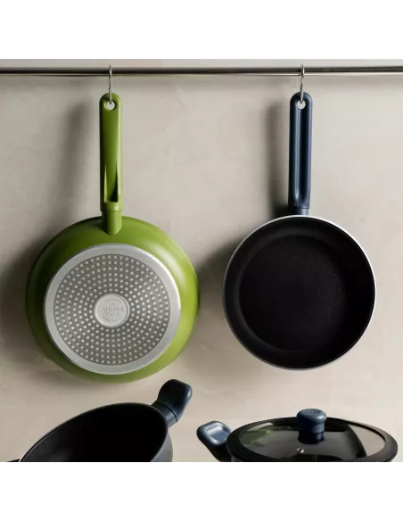 Pentola con Coperchio in Vetro Cm 22 Cook&Color Navy Blue