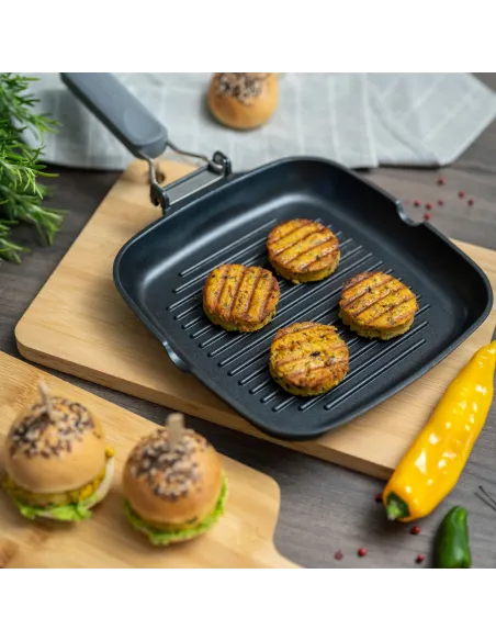 Bistecchiera con Manico Pieghevole 24x24 cm Cook&Special