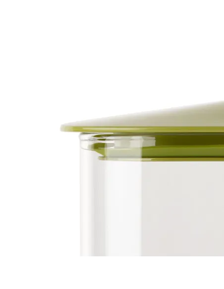 Barattolo in Vetro Rettangolare Tappo Ermetico Verde Avocado XL FRESH&STYLE