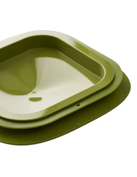 Barattolo in Vetro Rettangolare Tappo Ermetico Verde Avocado XL FRESH&STYLE