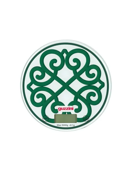 Bilancia da Cucina Digitale Tonda in Vetro Verde Harmonia