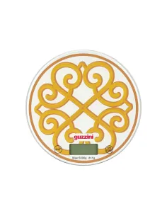 Bilancia da Cucina Digitale Tonda in Vetro Giallo Harmonia