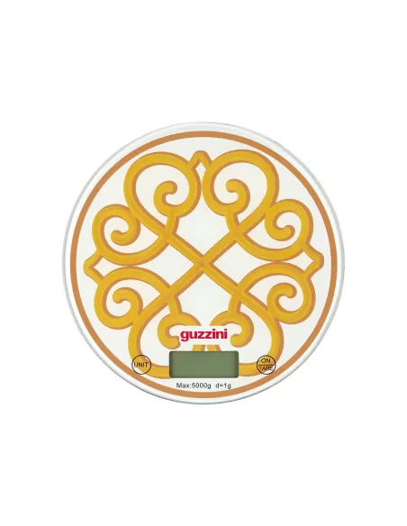 Bilancia da Cucina Digitale Tonda in Vetro Giallo Harmonia