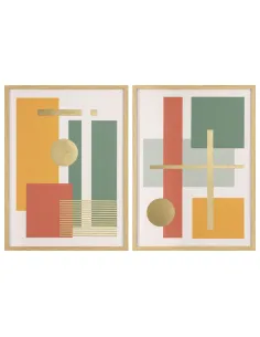 Quadro su Canvas Finiture Oro 42x60 cm