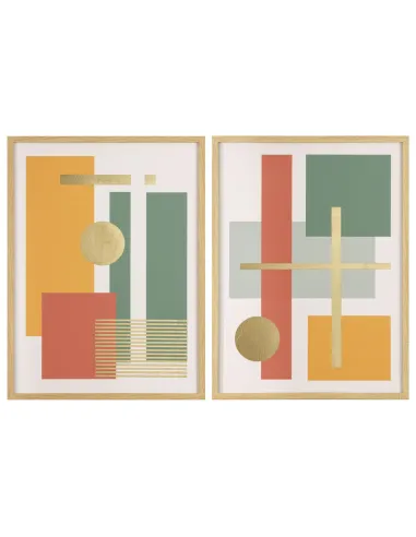 Quadro su Canvas Finiture Oro 42x60 cm