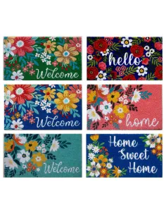 Zerbino Cocco Welcome 6 Decori Assortiti 70x40 Cm - 1 Pz