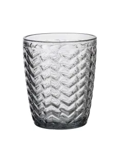 Set 6 Bicchieri Acqua Wave in Vetro Fumè 300ml