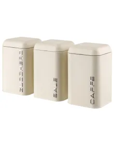 Butter Set 3 Barattoli in Metallo