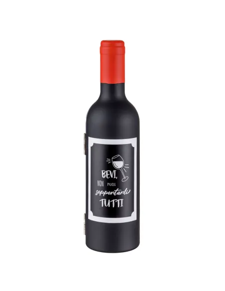Set da Vino Bottiglia Bevi Non Puoi Sopportarli Tutti