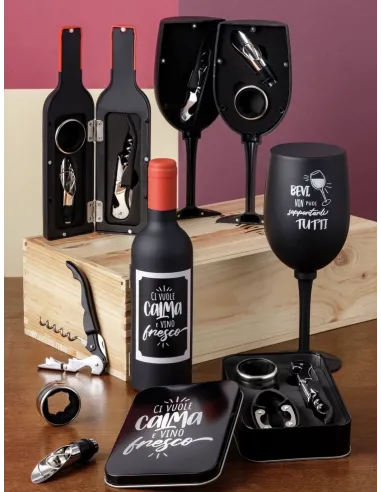 Set da Vino Bottiglia Amore a Prima Vista