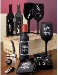 Set da Vino Calice Bevi Non Puoi Sopportarli Tutti 2