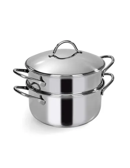 Set Vapore con Fondo Termodiffusore 24 cm