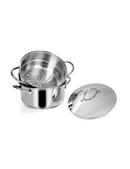 Set Vapore con Fondo Termodiffusore 24 cm