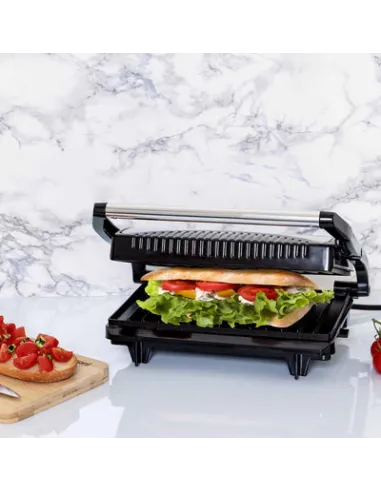 Tostiera Accaio 23x14,5 cm 700W - Elettrodomestici Linea Acciaio