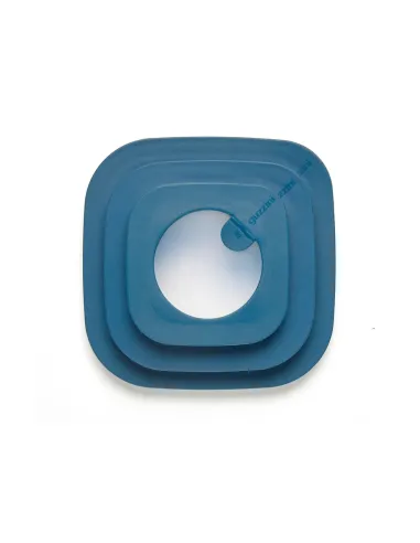 Store&more Bio - Contenitore Ermetico Basso Per Frigo/ Freezer/ Microonde 1900cc Blu
