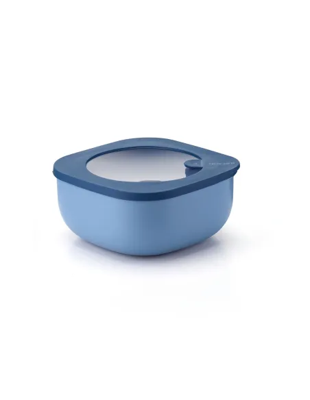 Store&more Bio - Contenitore Ermetico Basso Per Frigo/ Freezer/ Microonde 975 cc Blu