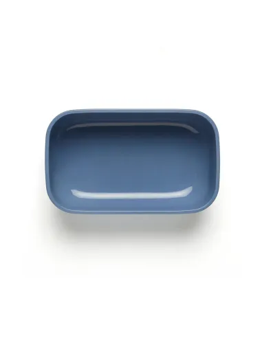 Store&more Bio - Contenitore Ermetico Rettangolare Basso Per Frigo/ Freezer/ Microonde 900 cc Blu