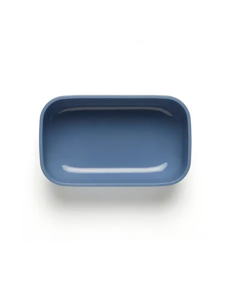 Store&more Bio - Contenitore Ermetico Rettangolare Basso Per Frigo/ Freezer/ Microonde 900 cc Blu