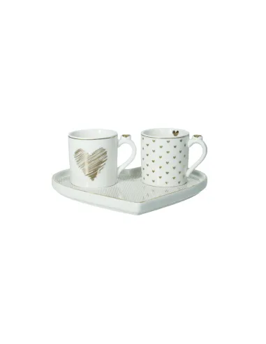 Tete a Tete Amore Mio Righe 3 Pezzi in New Bone China