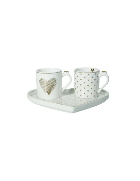 Tete a Tete Amore Mio Righe 3 Pezzi in New Bone China