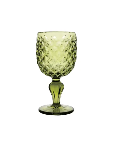 Set 6 Calici Scudo In Vetro Colore Verde