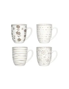 Set 4 Mug Loto in Porcellana Decori Assortiti