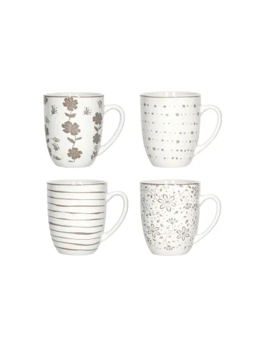 Set 4 Mug Loto in Porcellana Decori Assortiti