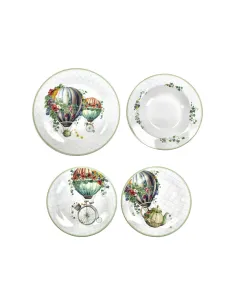 Serizio Piatti 18 Pz Wonderland in Porcellana