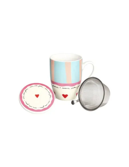 Mug con Filtro Cuore Madame New Bone China Andrea Fontebasso