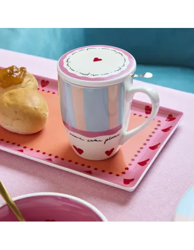 Mug con Filtro Cuore Madame New Bone China Andrea Fontebasso