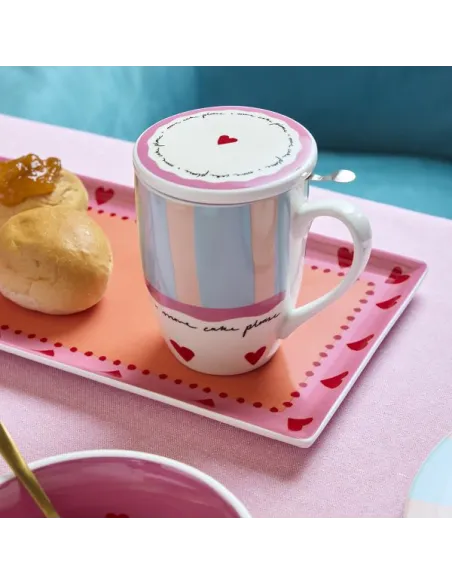 Mug con Filtro Cuore Madame New Bone China Andrea Fontebasso