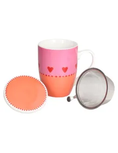 Mug con Filtro Cuori Madame New Bone China Andrea Fontebasso