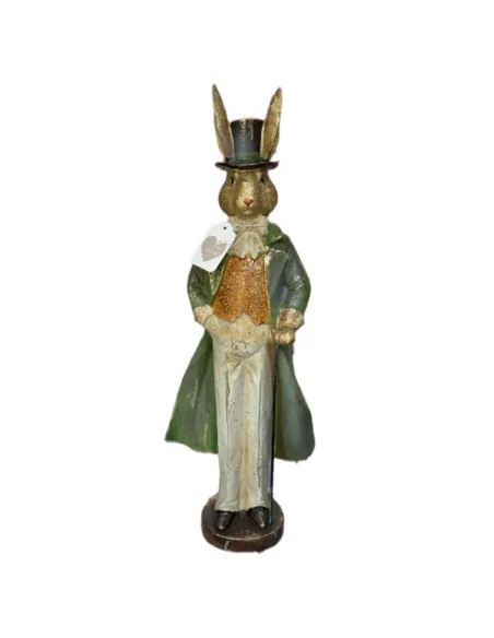 Coppia Conigli in Resina 48cm L' Arte di Nacchi