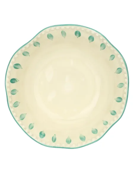 Insalatiera Domitilla Verde Acqua 24x9.5cm in Stoneware