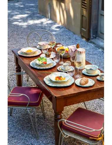 Insalatiera Domitilla Verde Acqua 24x9.5cm in Stoneware