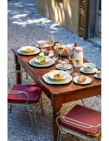 Insalatiera Domitilla Verde Acqua 24x9.5cm in Stoneware