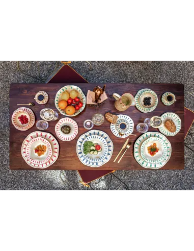 Insalatiera Domitilla Verde Acqua 24x9.5cm in Stoneware