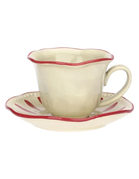 Set 6 Tazzine da Caffè Domitilla in Stoneware Multicolor