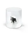 Bicchiere In Vetro Borosilicato Decoro Bulldog In Vetro Colorato All'interno